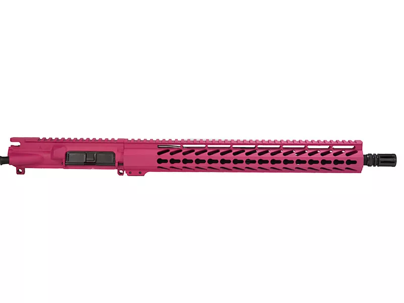 AR15 16″-15″ Pink Upper Keymod Handguard Rail