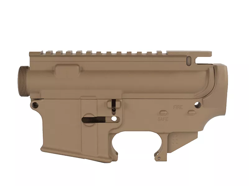 AR15 80% Lower and Complete Stripped Upper Cerakote Flat Dark Earth FDE Set