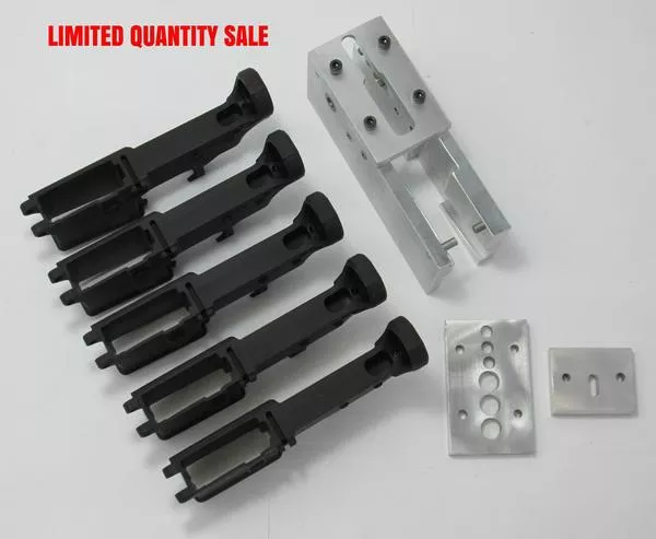 AR15 80% Lower Receiver Bulk 5 Pack Black Anodized and Jig