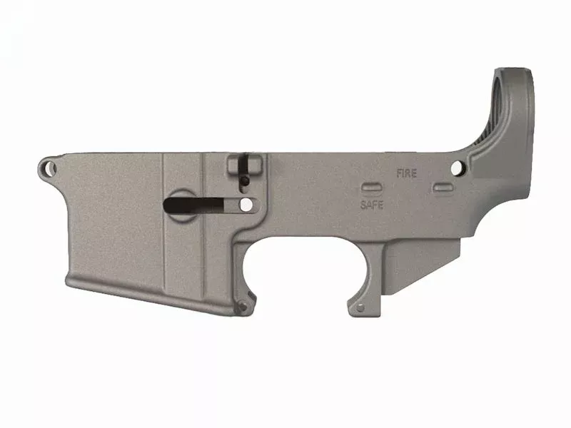 AR15 80% Lower Receiver Cerakote – Tungsten Grey