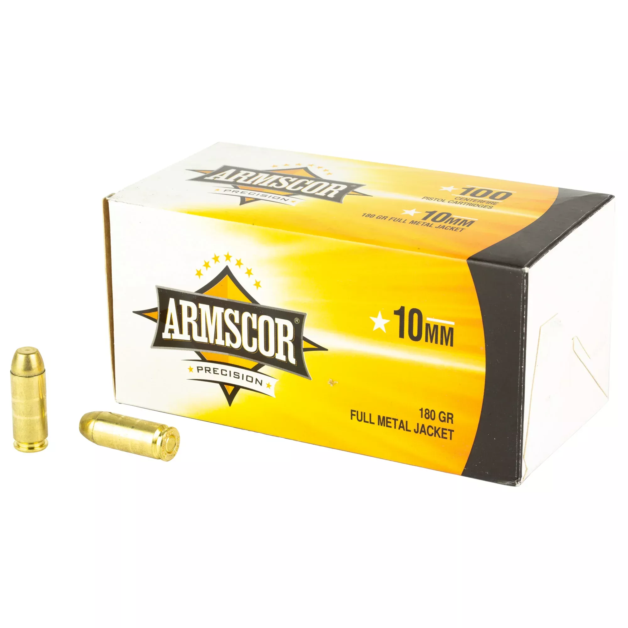 Armscor 10mm Auto 180gr FMJ Range Ammo – 100 Rounds