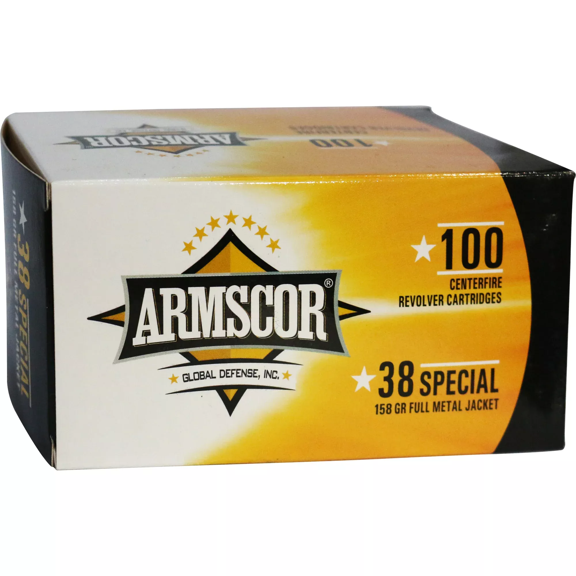 Armscor 38 Special 158gr FMJ Range Ammo – 100 Rounds