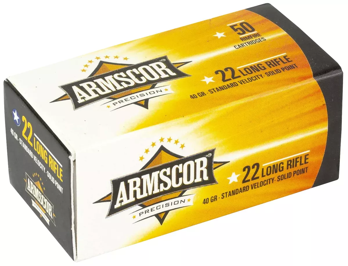Armscor 50012PH Precision22LR 40gr Standard Velocity Solid Point 50 Per Box/100 Case