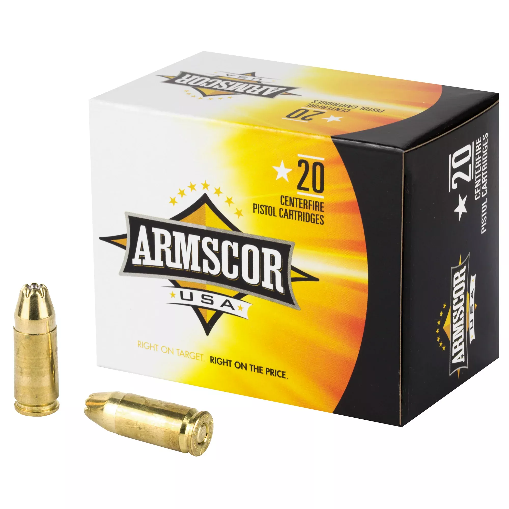 Armscor 9mm 124gr JHP Defense Ammo – 20 Rounds