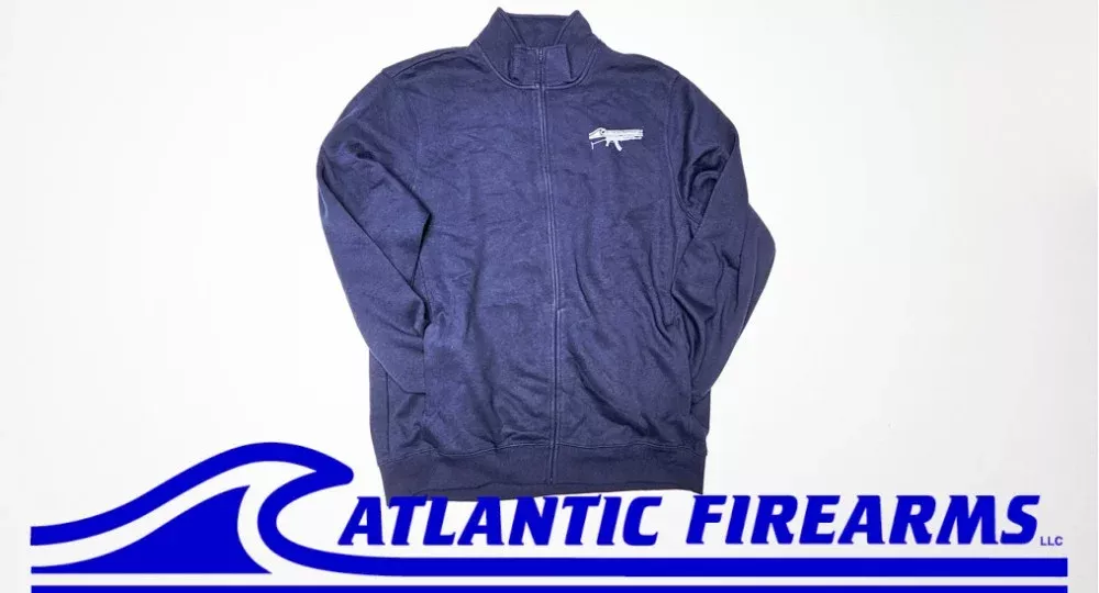 Atlantic Firearms Wave Logo Full-Zip Collar Sweatshirt – True Navy