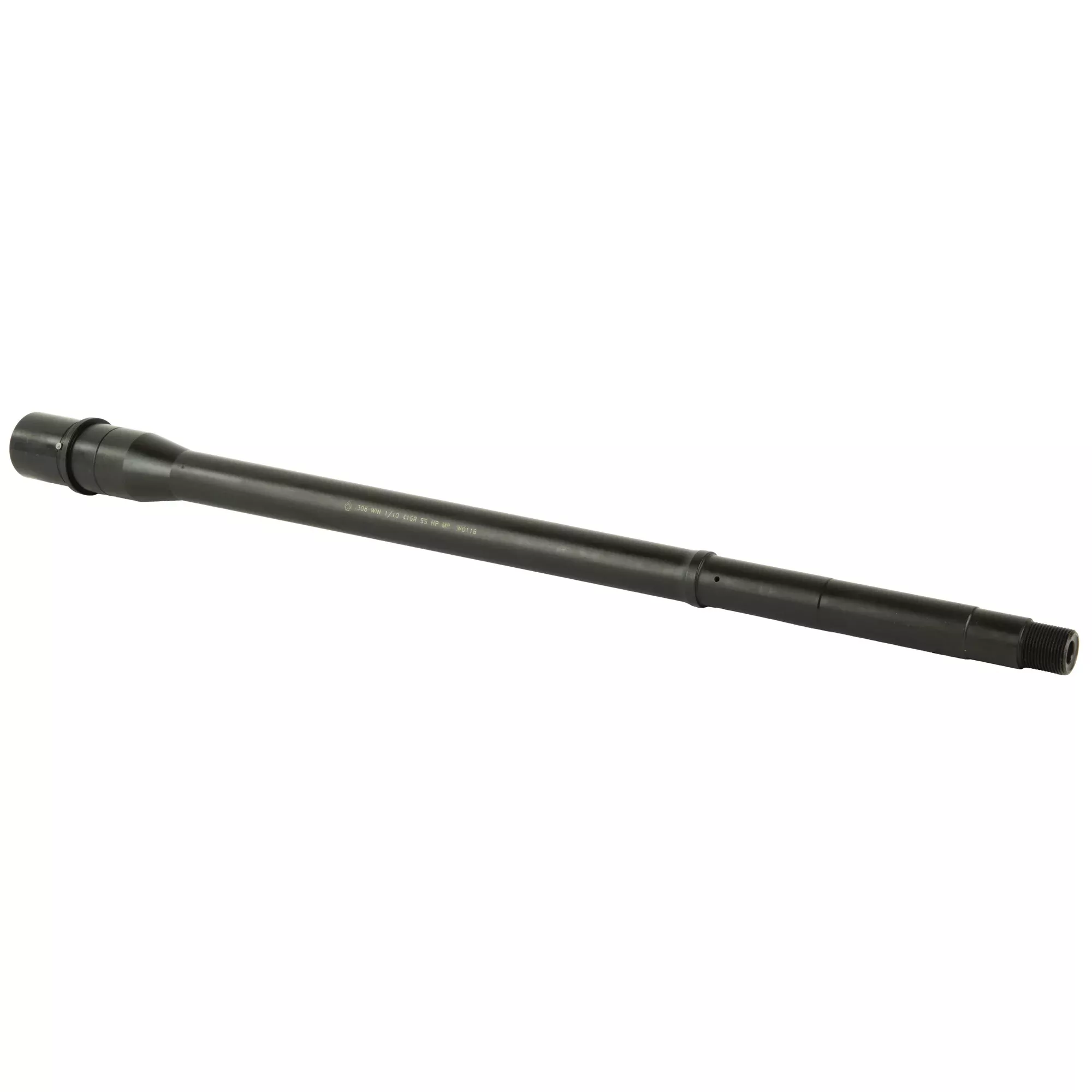 Ballistic Advantage Premium Black Series .308 Win 18″ Government Barrel, QPQ Finish, Black, AR-10