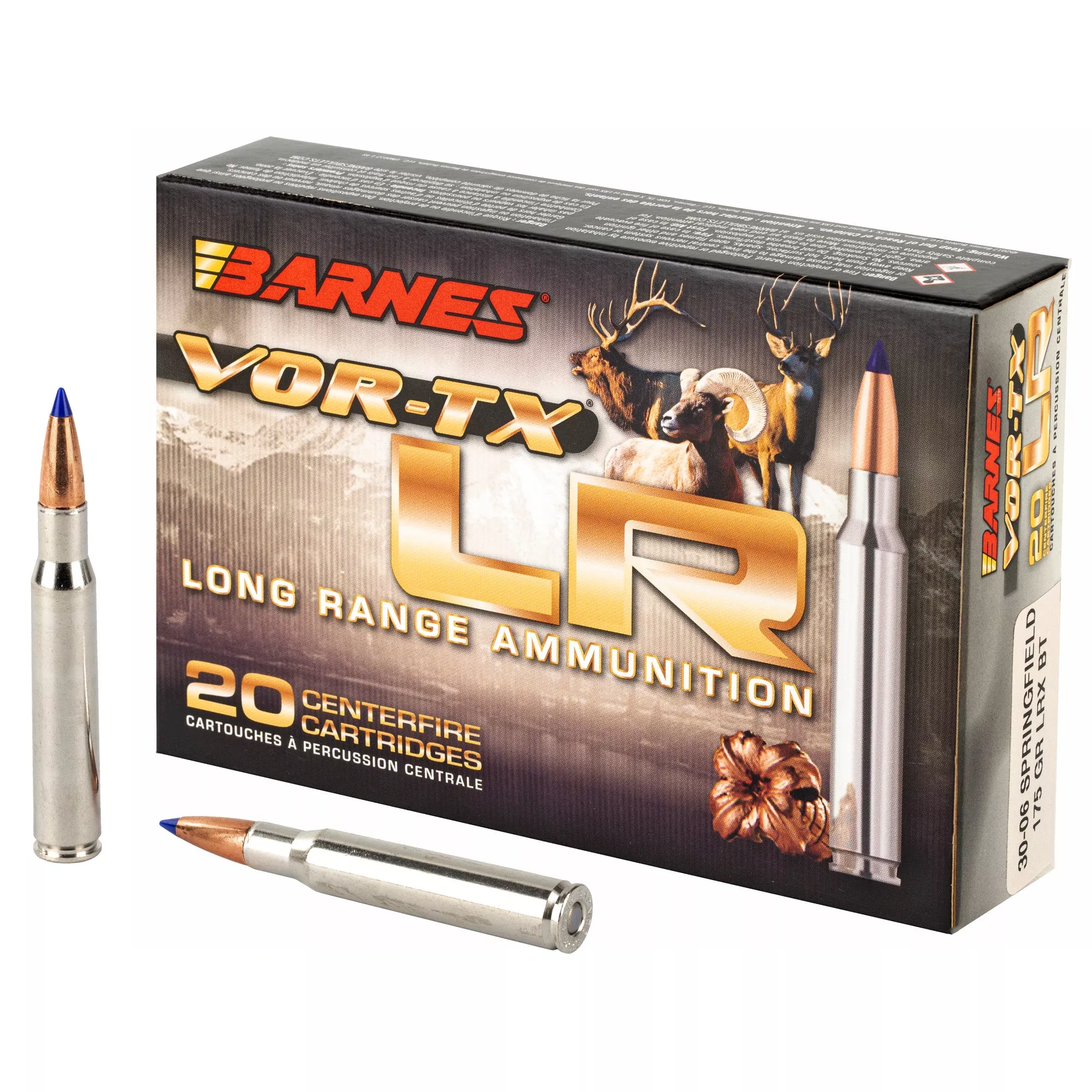 Barnes VOR-TX .30-06 Springfield 175gr LRX BT Long Range – 20 Rounds