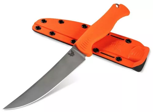 Benchmade MeatCrafter 15500 - Orange Handle - Bead Blasted Blade