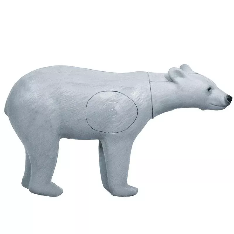 BIGshot Real Wild 3D Walking Bear White Archery Target with EZ Pull Foam