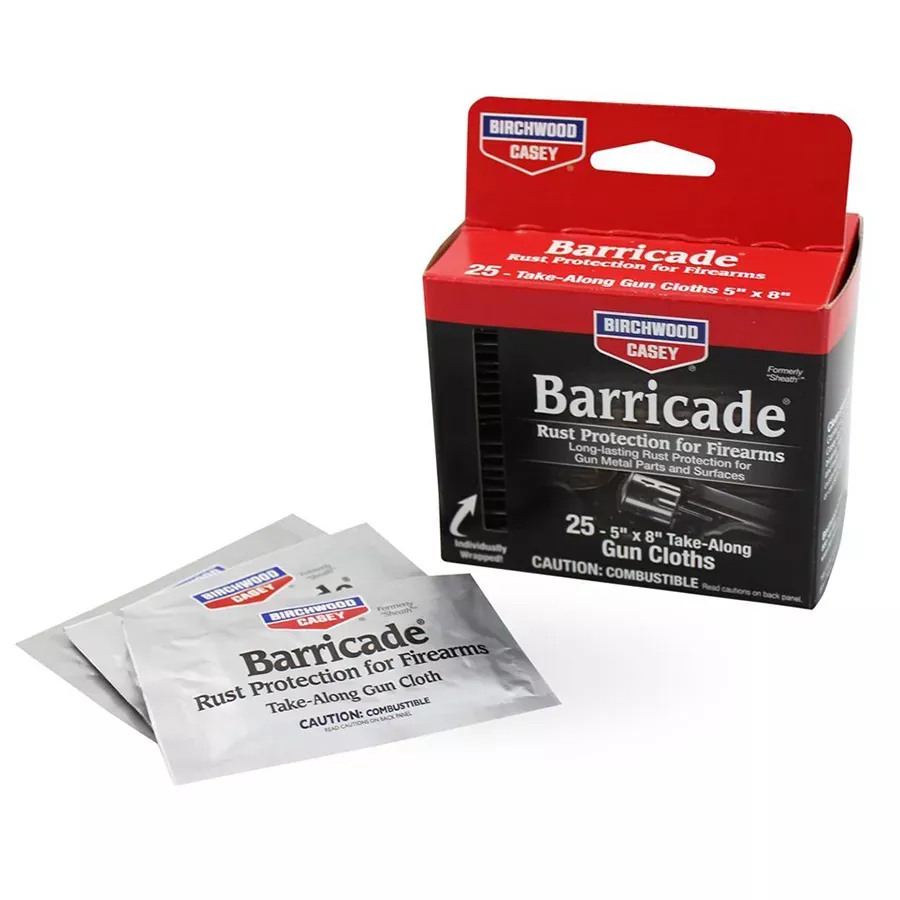 Birchwood Casey Barricade Rust Preventive 25 Take Along Packets 33025
