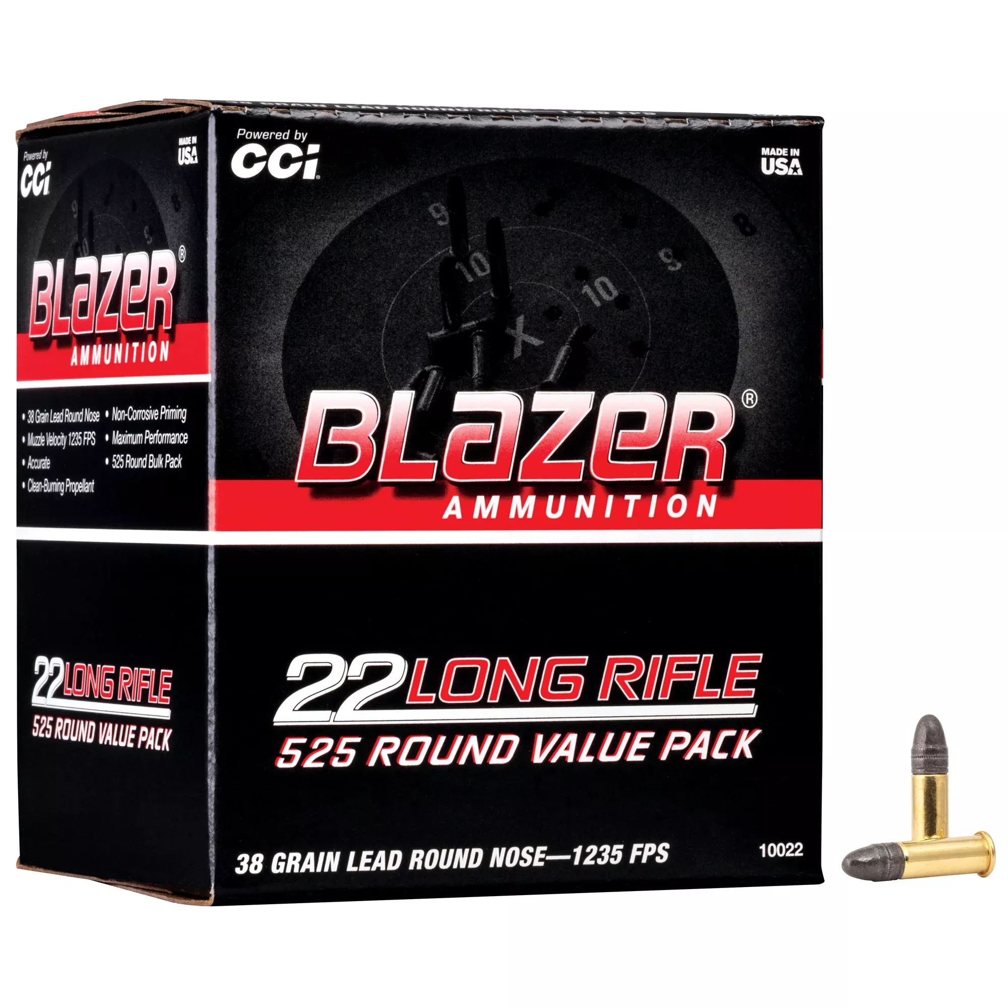 Blazer 22LR 38gr Lead Round Nose – 525 Rounds