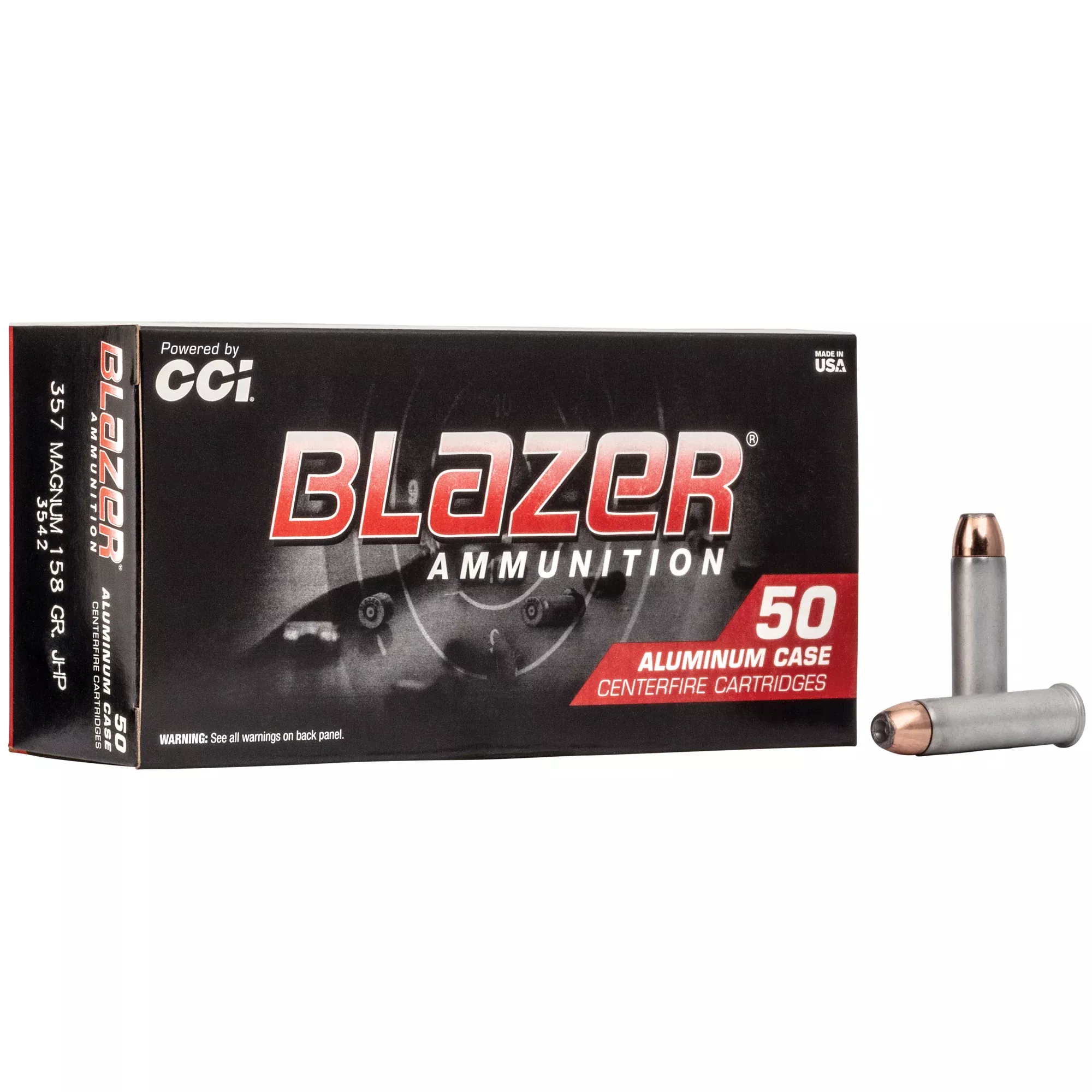 Blazer 357 Magnum 158gr JHP – 50 Rounds