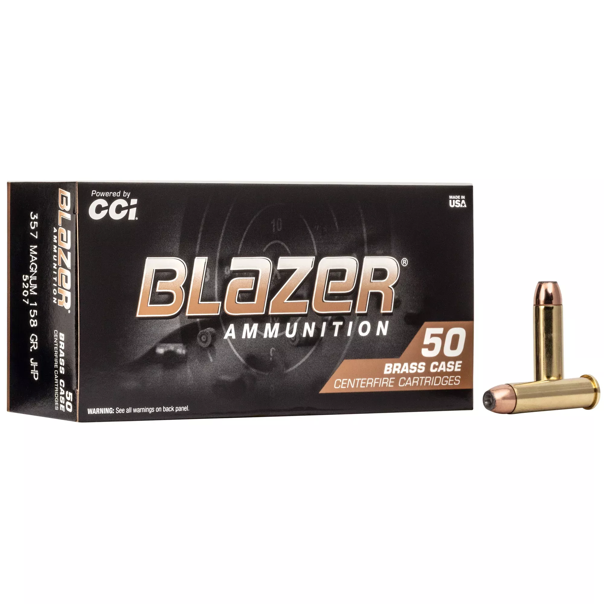 Blazer Brass 357 Magnum 158gr JHP – 50 Rounds