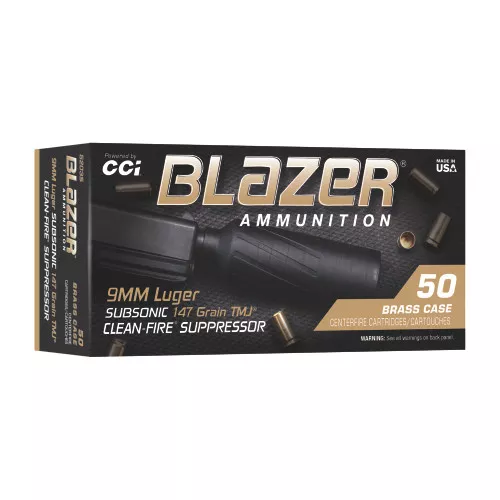 Blazer Brass - 9mm 147 Grain TMJ Subsonic - 50 Rds