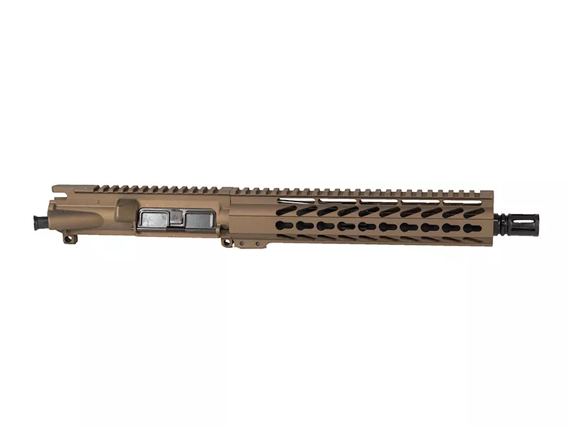 Burnt Bronze 10.5″ .300 Blackout Upper 10″Keymod Rail