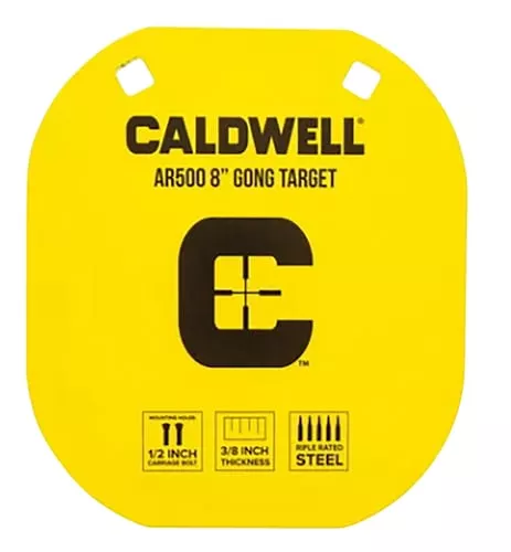 CALDWELL AR500 8" STEEL TARGET YELLOW