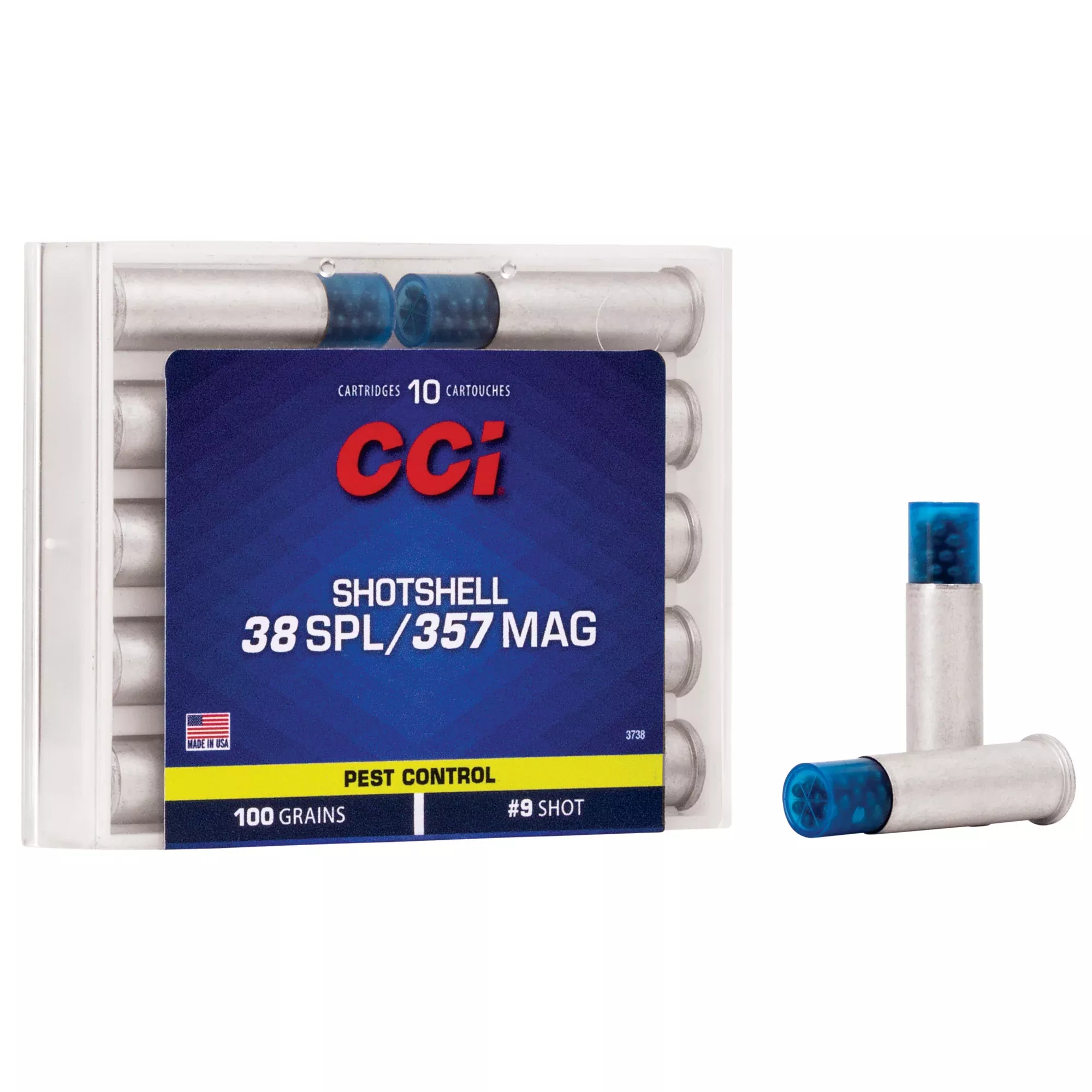 CCI 38/357 #9 Shotshell 100gr – 10 Rounds