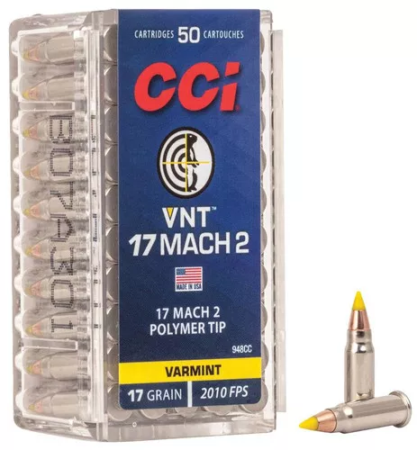 CCI Ammunition VNT 17 Mach 2 - 17 gr - 50 Rd Box