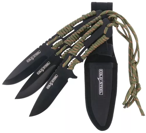 COLD STEEL THROWING KNIVES 4.4" BLADE 3-PACK W/SHEATH