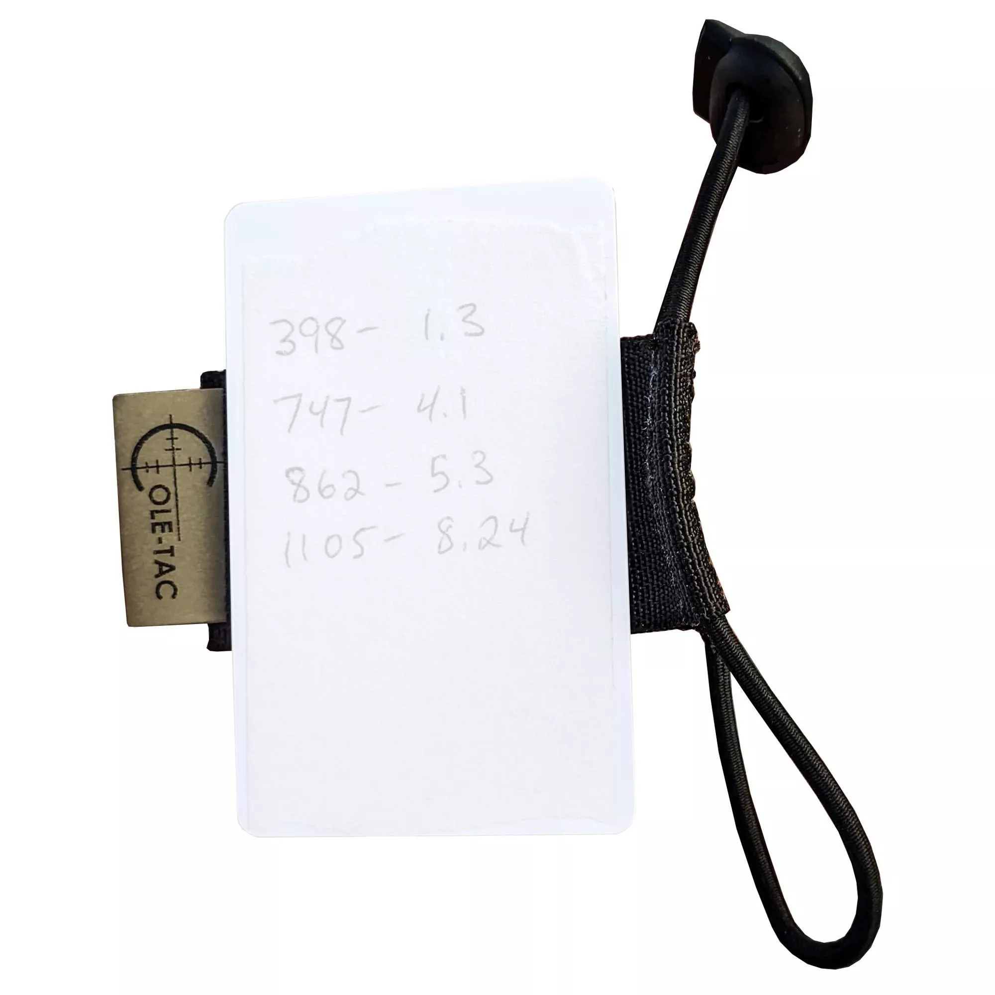 Cole-TAC Cheat Sheet DOPE Card Universal