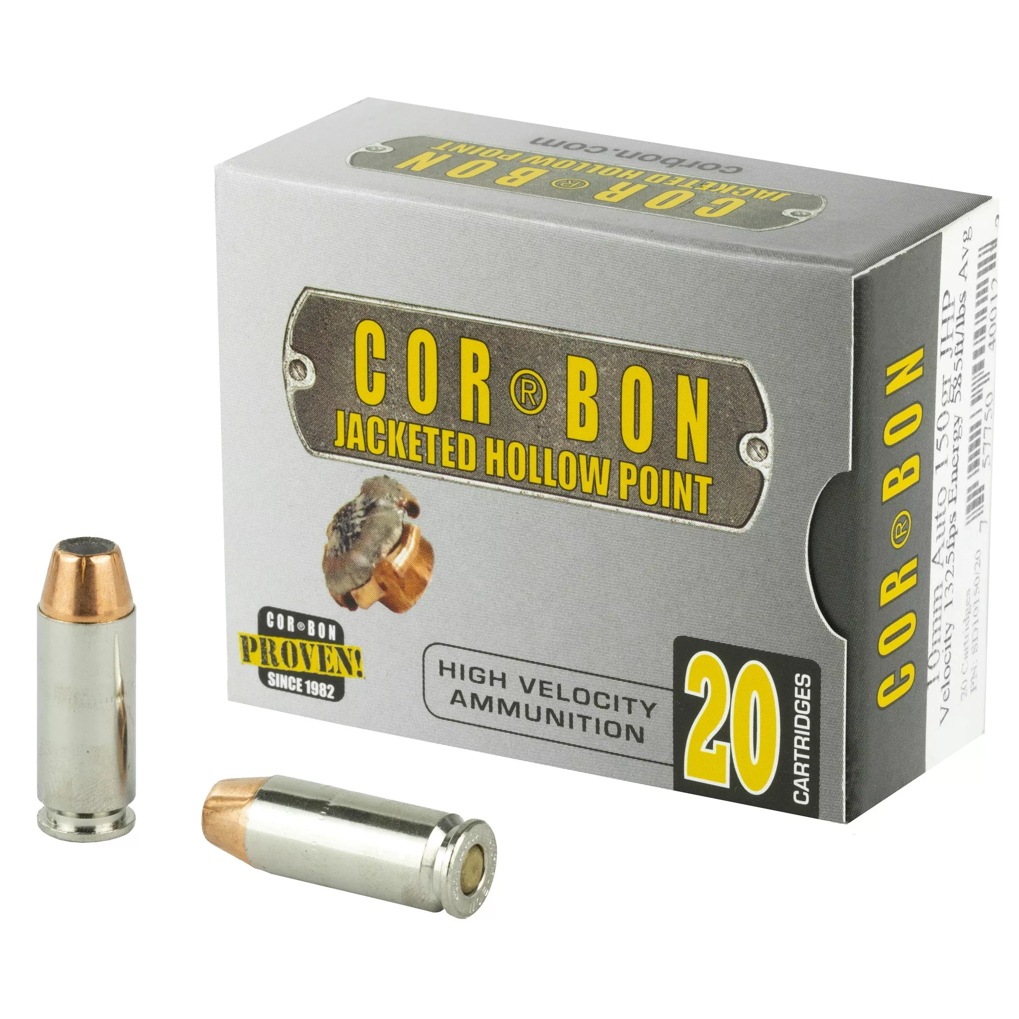 Corbon 10mm Auto 150gr JHP Self-Defense – 20 Rounds