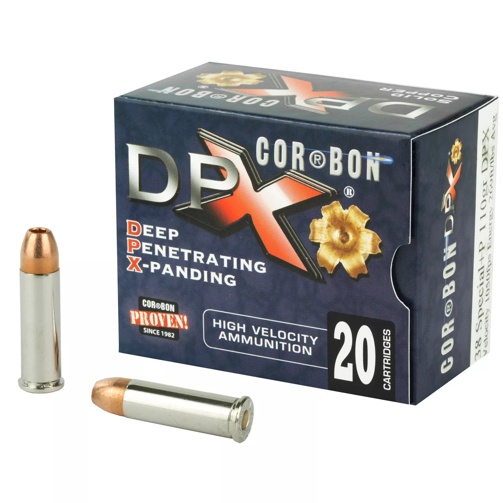 Corbon DPX 38 Special +P 110gr Barnes Solid Copper HP – 20 Rounds