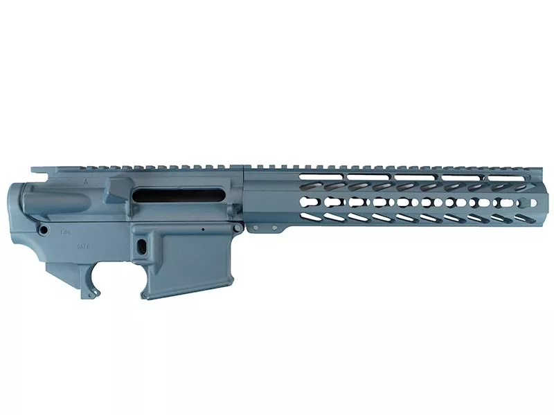 Daytona Tactical AR-15 Builder Set with 10″ Keymod Rail – Blue Titanium