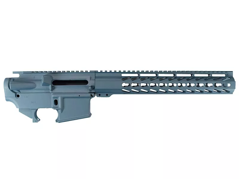 Daytona Tactical AR-15 Builder Set with 12″ Keymod Rail – Blue Titanium
