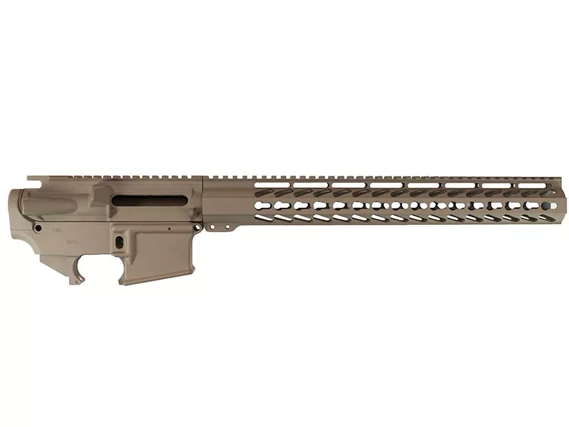 Daytona Tactical FDE AR-15 Builder Set with 15″ Keymod Rail