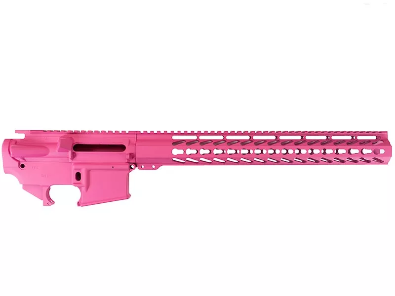 Daytona Tactical Pink AR-15 Builder Set with 15″ Keymod Rail