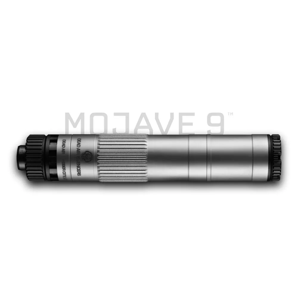 DEAD AIR MOJAVE 9 SUPPRESSOR – SILVER