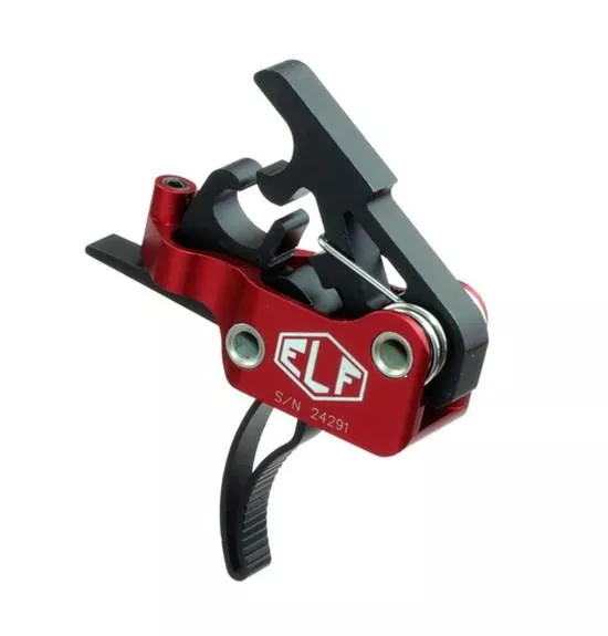 Elftmann AR-15 3 Gun Trigger Curved .154 Mil-Spec