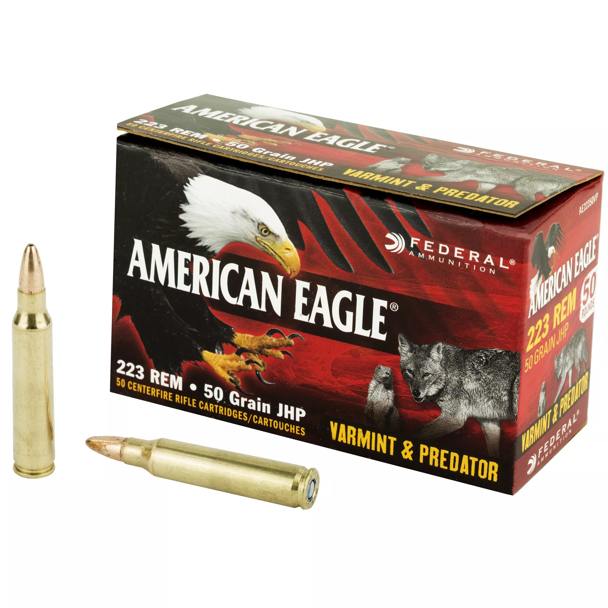 Fed Am Eagle V&p 223rem 50gr 50/250