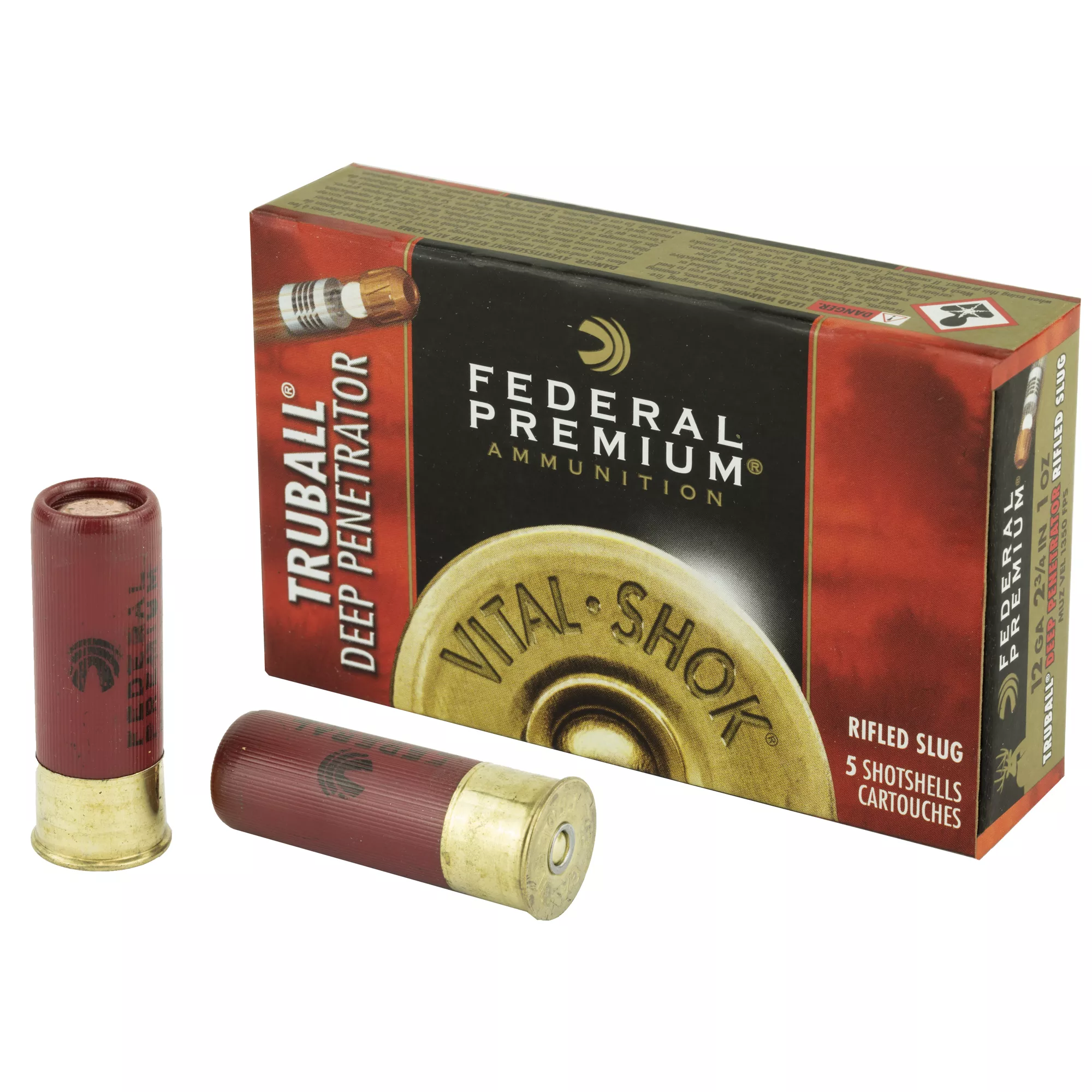 Fed Prm 12ga 2.75" Truball Slg 5/250