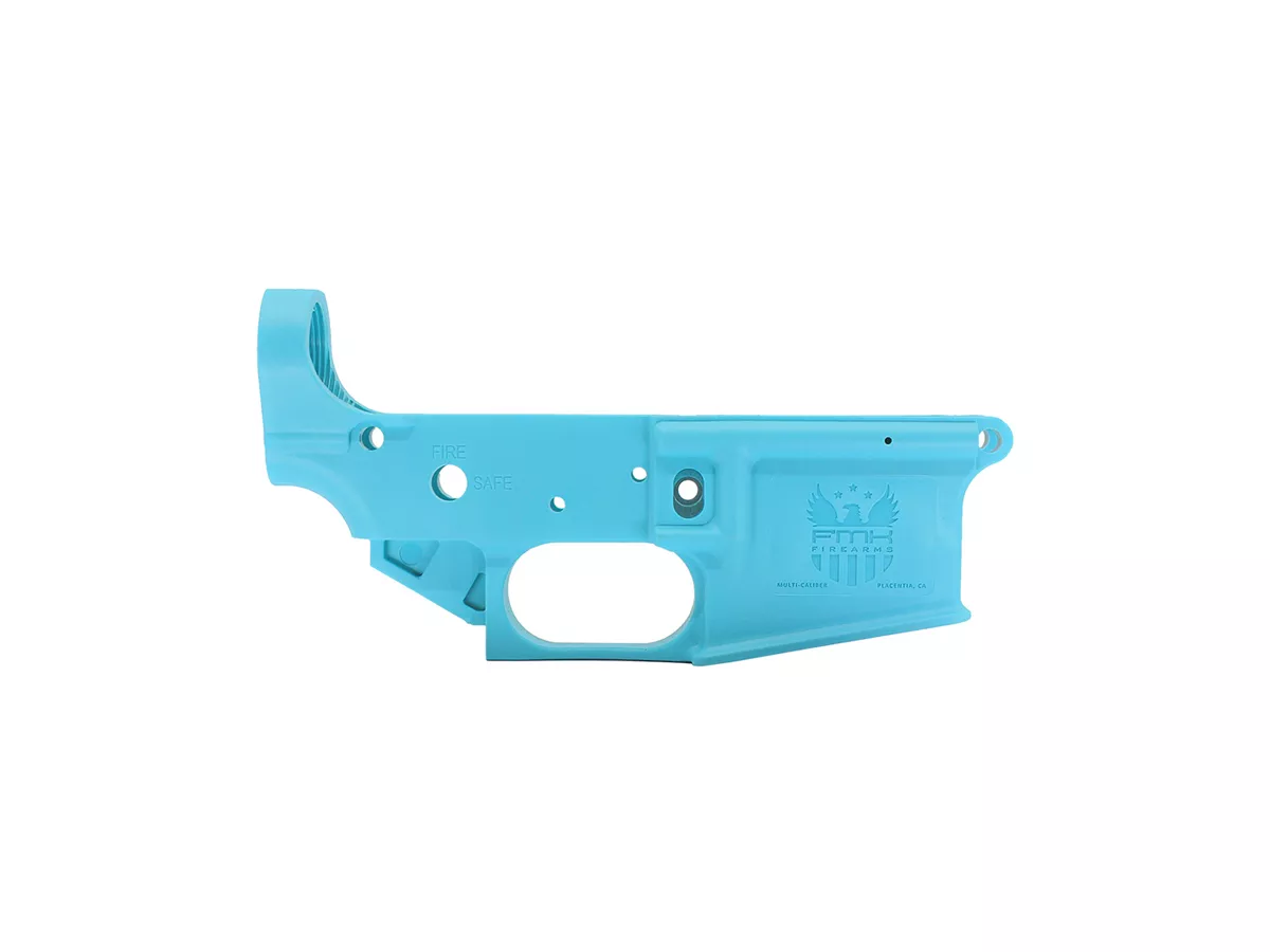 FMK AR-1 eXtreme Stripped AR-15 Lower Receiver – Polymer, Blue Jay