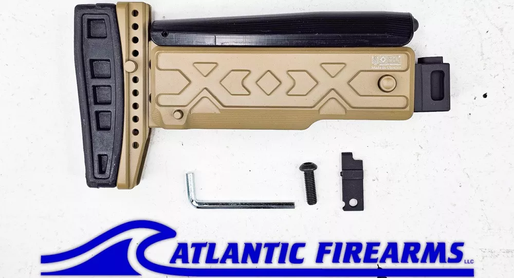Folding & Telescoping Buttstock for AKs with 4.5mm Folding Hinges - Coyote- ME