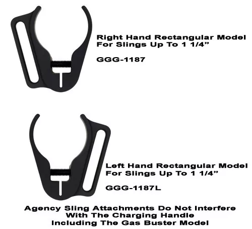 GG&G AR-15 Agency Rear Sling Attachments (Rectangular)