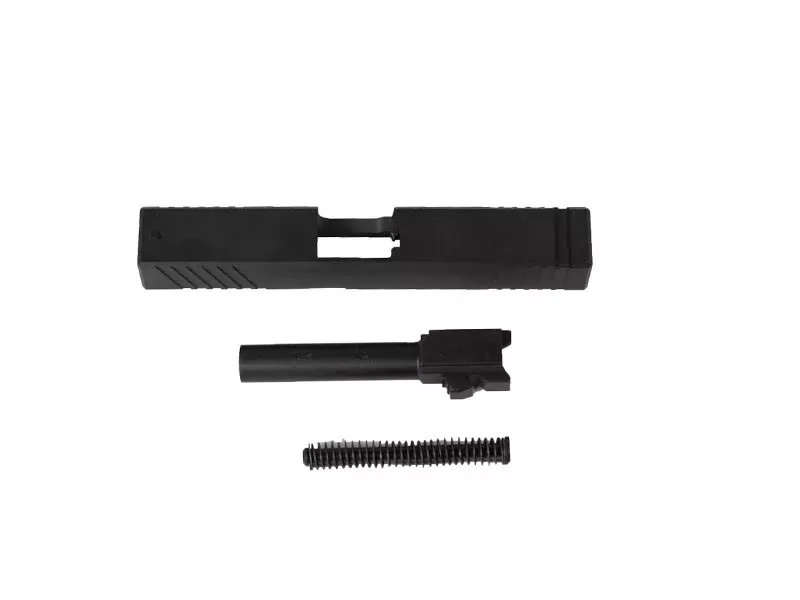 Glock 19 Compatible Gen 3 Standard Slide Black WITH Barrel