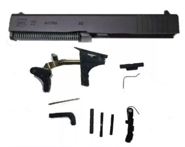 Glock 22 Compatible Polymer80 .40 Caliber 80% Pistol Frame Kit with Complete Parts Kit