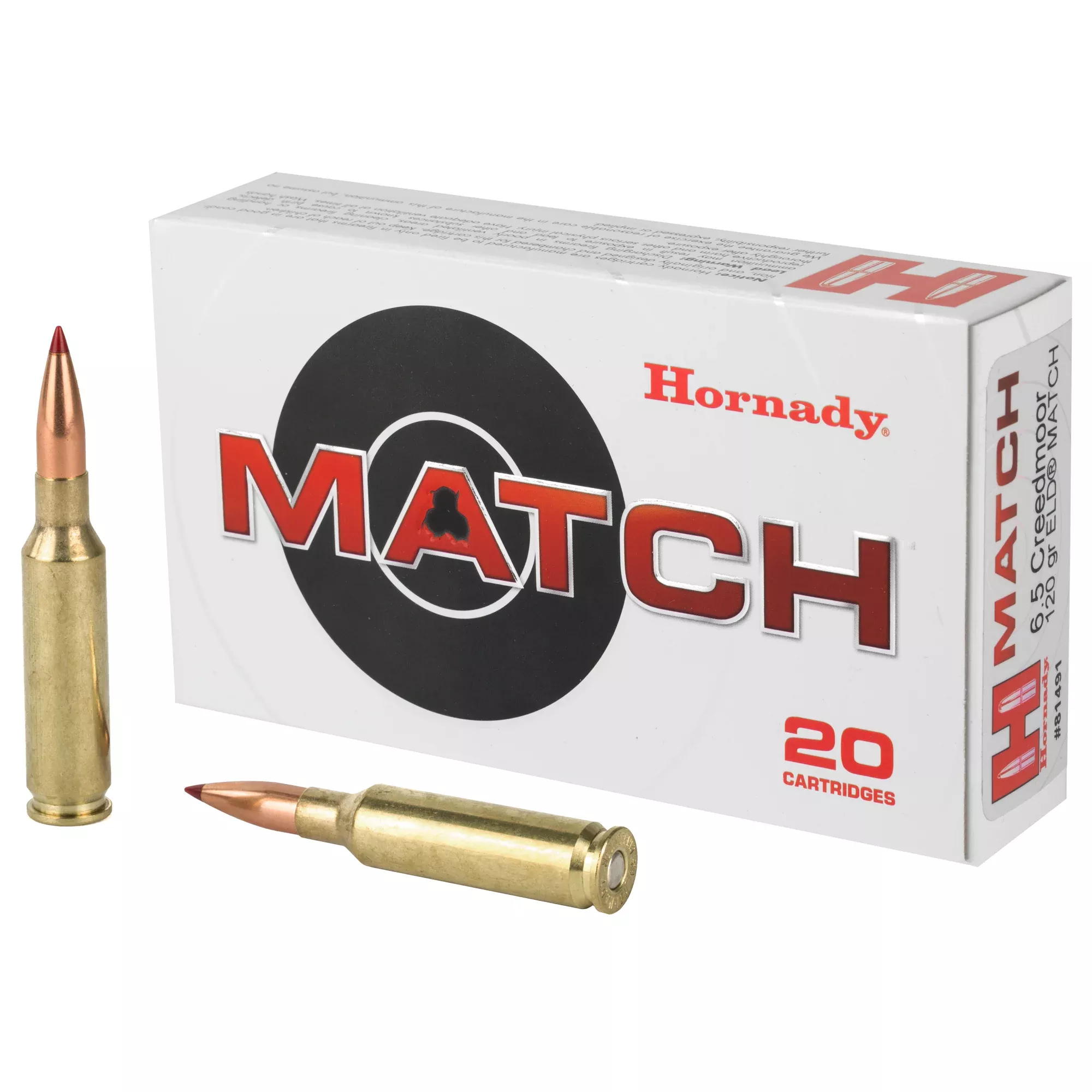 Hornady 6.5 Creedmoor 120gr ELD Match – 20 Rounds