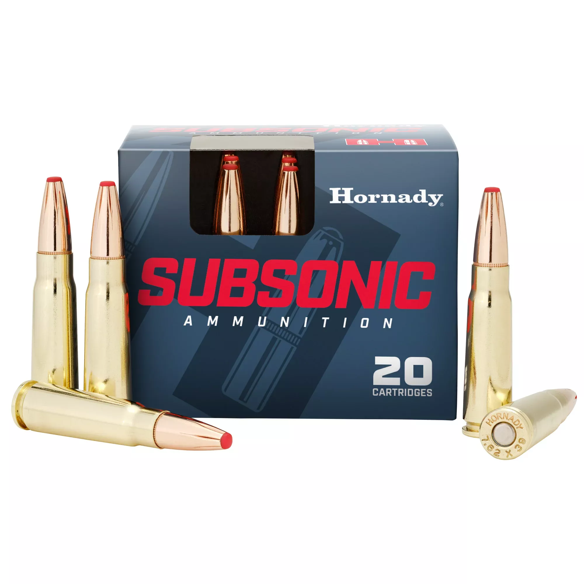 Hornady 7.62x39 255gr Sub-X Subsonic – 20 Rounds