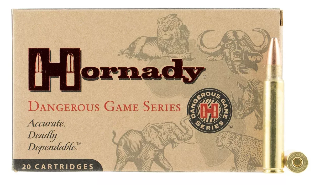 Hornady 8232 Dangerous Game375Ruger 300gr Dangerous Game Solid 20 Per Box/6 Case