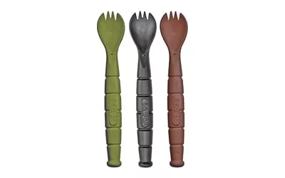 KA-BAR MIL-SPEC SPORK/KNIFE 3 PACK OD GREEN/BLACK/BROWN