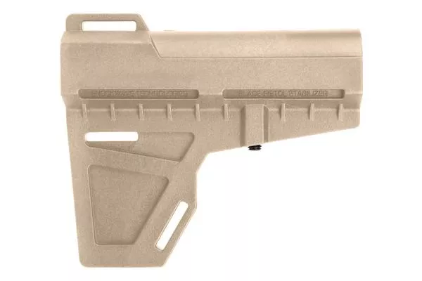 KAK Shockwave Blade Pistol Stabilizing Brace, FDE — BATFE Approved