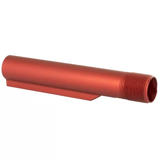 LBE MIL-SPEC AR-15 BUFFER TUBE, 6 POSITION, RED