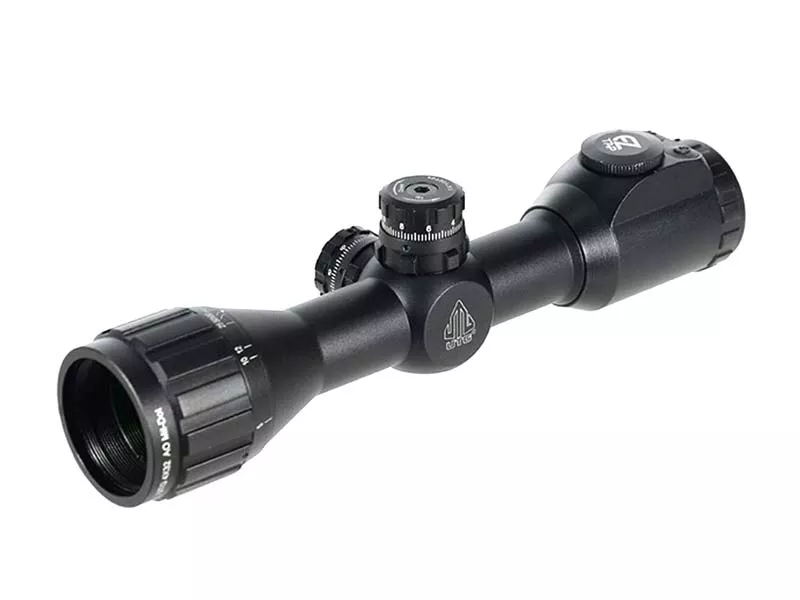 Leapers UTG 4X32 1″ Compact CQB Scope 36-Color Mil-Dot – Adjustable Objective