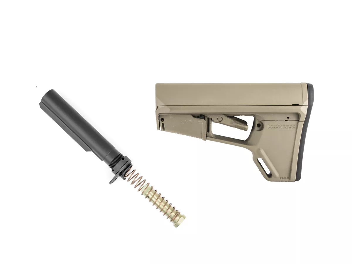Magpul ACS-L Stock FDE Kit with Carbine Buffer Assembly