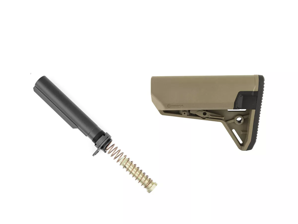 Magpul SL-S FDE Stock Kit with Carbine Buffer Assembly