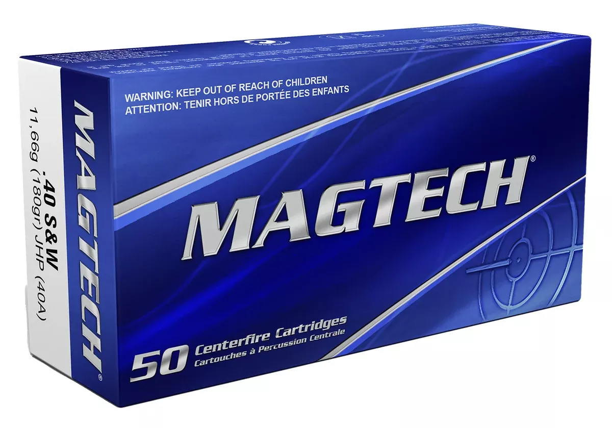 Magtech 40A Range/Training40S&W 180gr Jacketed Hollow Point 50 Per Box/20 Case