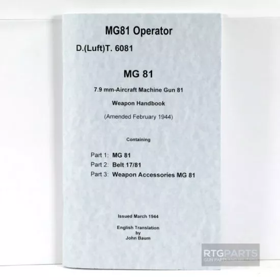 MG81 OPERATORS MANUAL